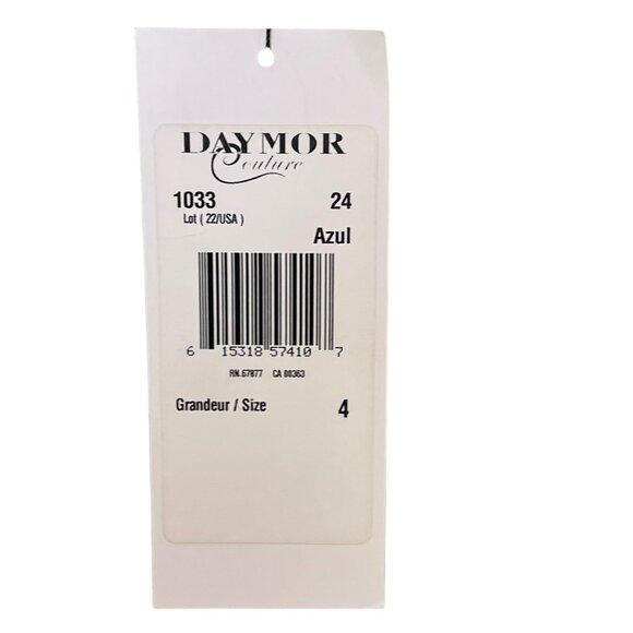 Daymor Couture Dress Set Womens Size 4 Off Shoulder Rhinestones Top And Skirt - Picture 10 of 14